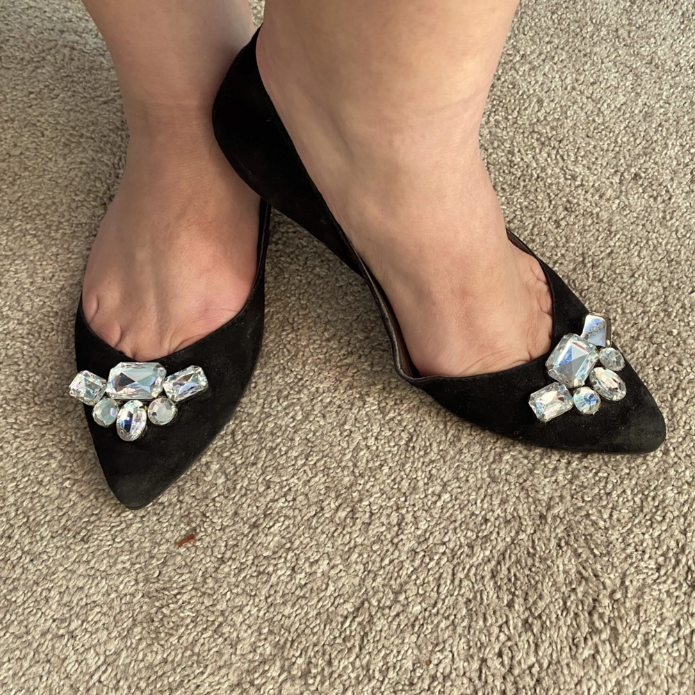 Well-loved Leather Flats by Audrey Brooke